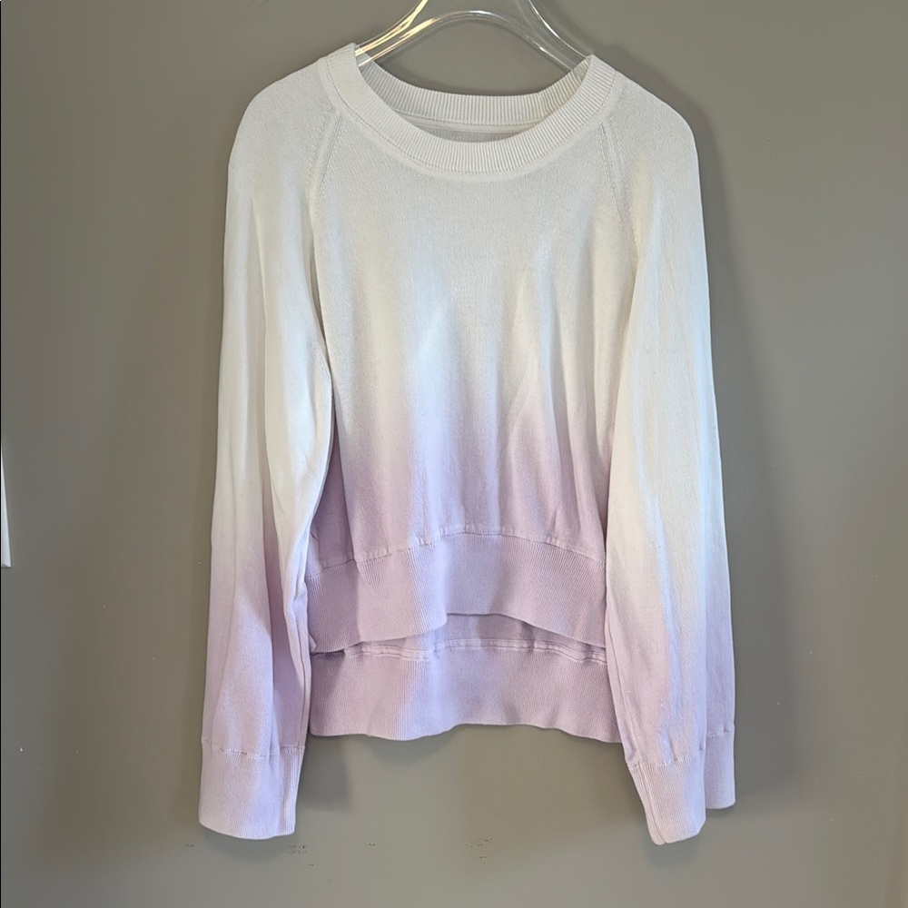 Zadig & Voltaire Lea Lavender Dip-Dye Sweatshirt Size X-Small.